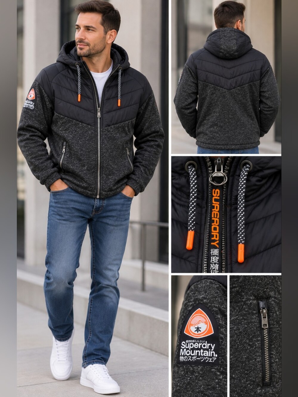 Superdry Mountain Hooded Jacket – Men’s Size L